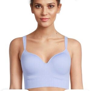 Avia Medium Support Bra Molded Plunge Wireless Sports Bra Size Large NWT